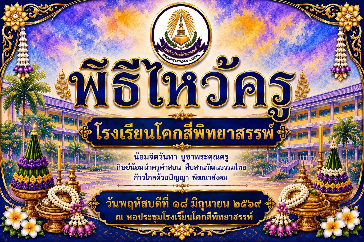 พิธีไหว้ครู ประจำปีการศึกษา 2569